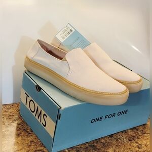 TOMS Sunset Blush/Birch Suede Slip-Ons Loafers 10012367 Size 11 Women's